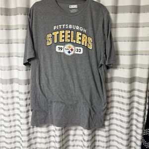 Pittsburgh Steelers Gray Short Sleeve T-Shirt, XL